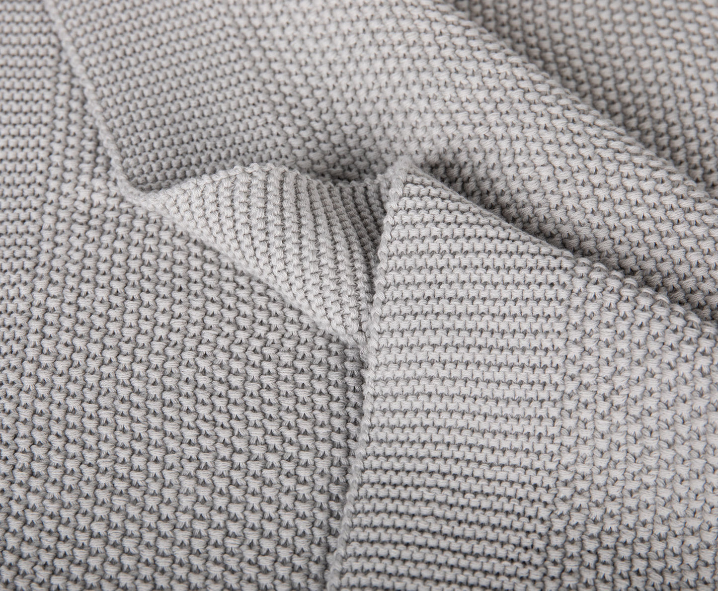 ComfortAce Albufeira Woondeken 150x200 cm – 100% Katoen – Gebreide Plaid – Vapor Blue[DSA15201-VAPOR.B]