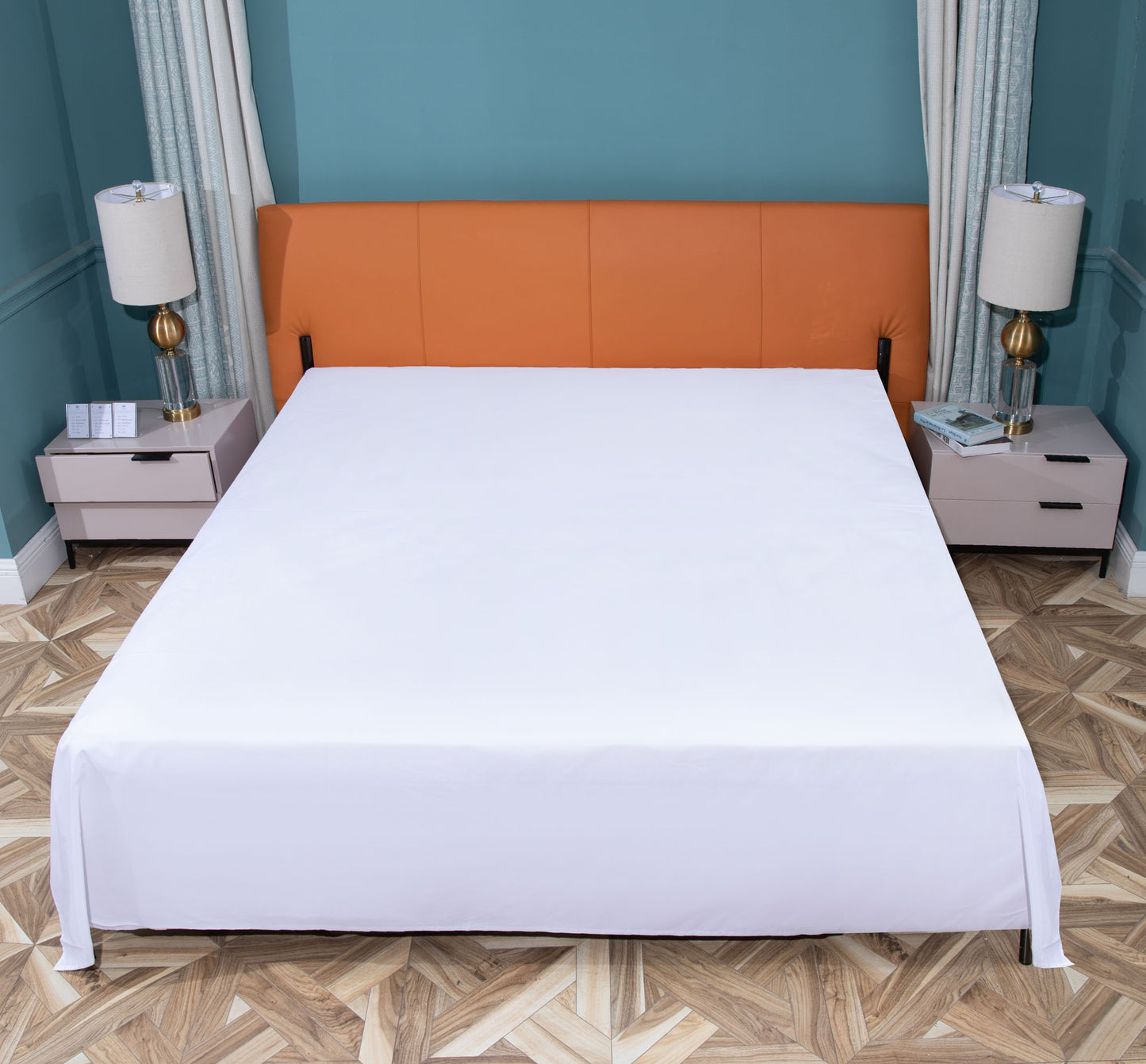 [PSV152-WH]ComfortAce Vanern Classic Laken 150x260 cm – 100% Katoen 200T, Wit, Ademend en Huidvriendelijk Bedlaken – OEKO-TEX Gecertificeerd